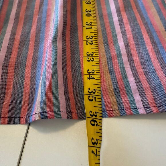 Madewell Rainbow Stripe Cotton Sundress Sz L, Boho, Cottagecore - Picture 11 of 15